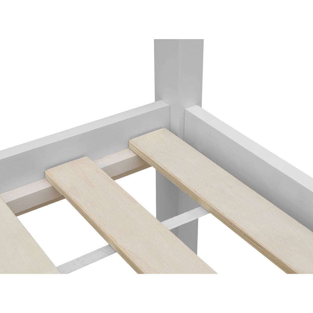 Mayon Single Wooden House Bed Frame - White