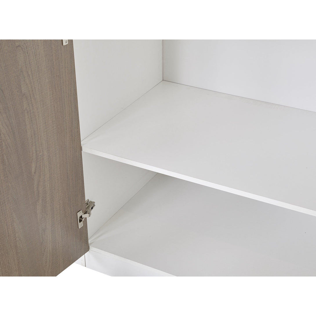 Waipoua Wooden Wardrobe - Grey Oak