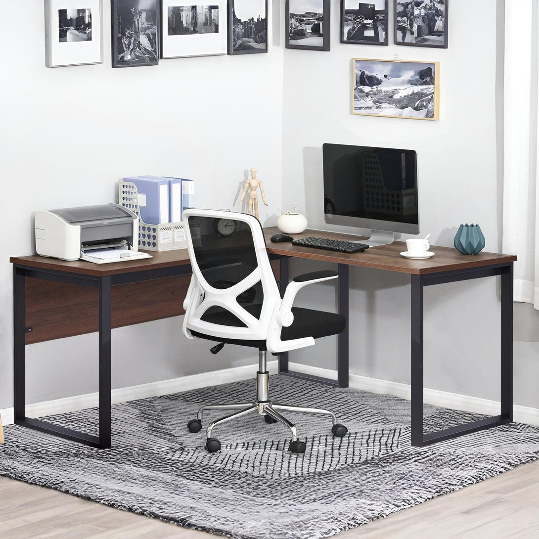 Nakia Computer Corner Desk - Walnut