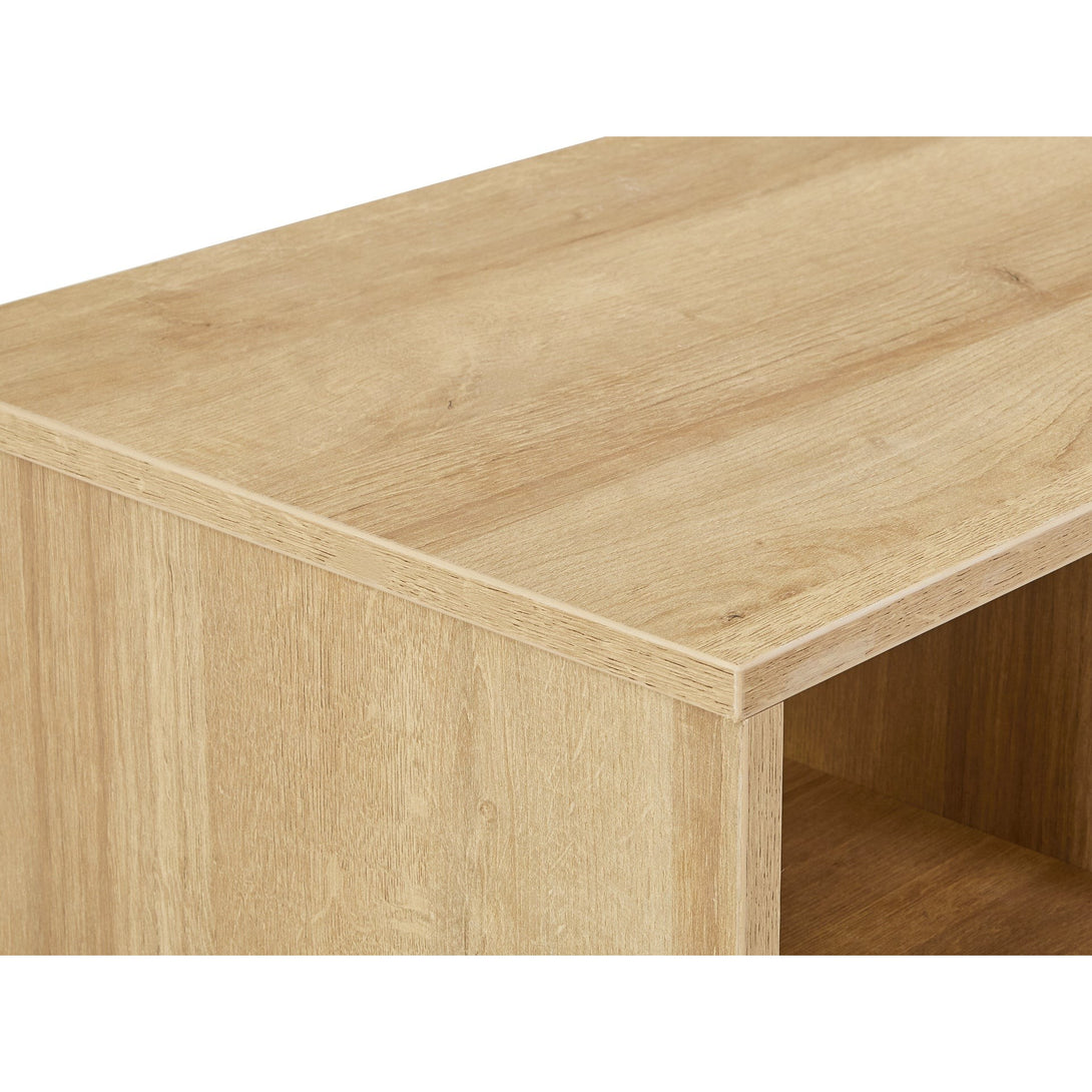 Makalu 100cm Computer Study Desk with Cabinet - Oak