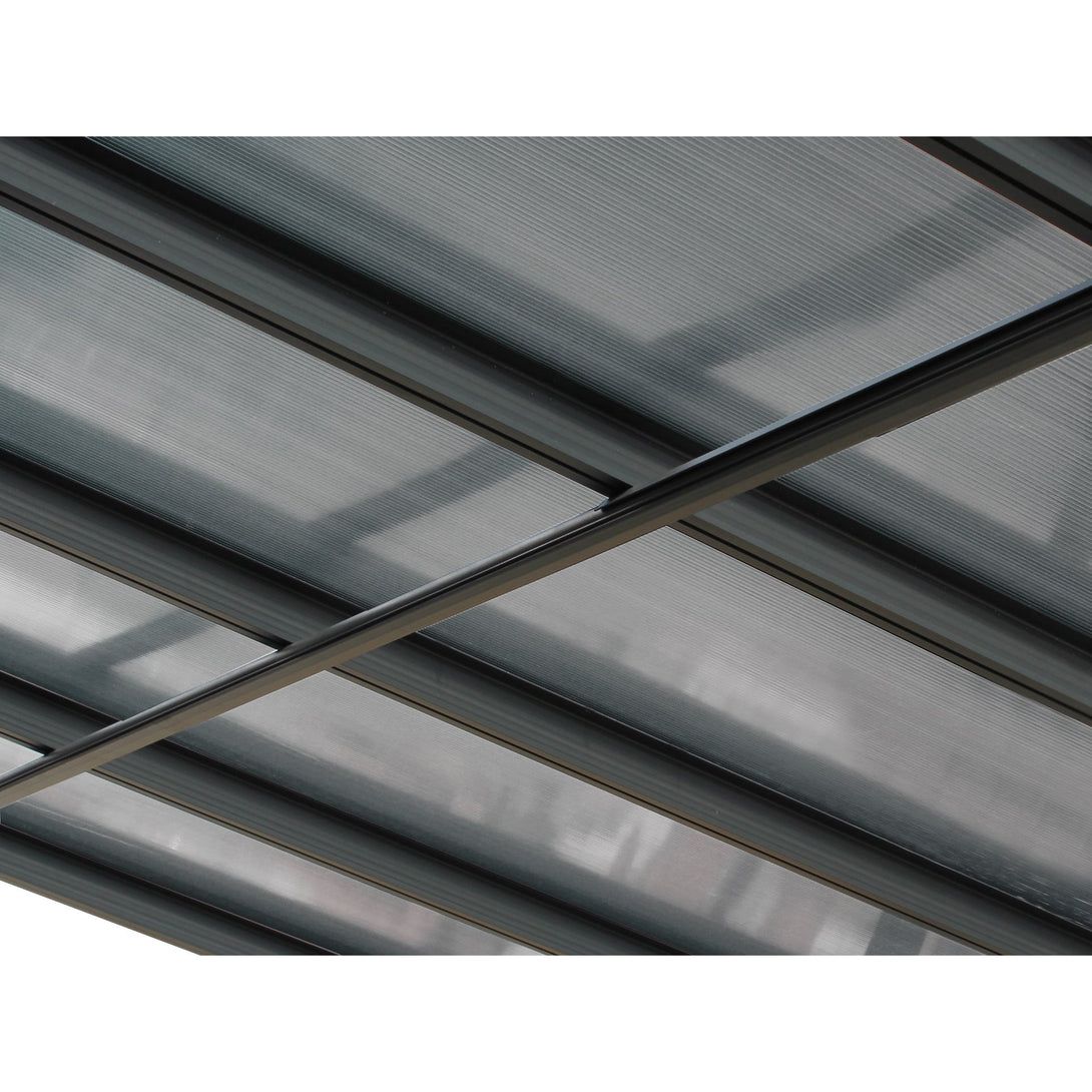 Patio Canopy Roof 5.57m x 3m - Charcoal Grey