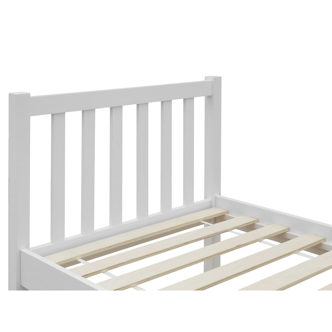 Baker Single Wooden Bed Frame - White
