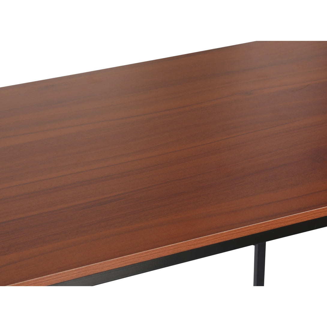 Kendahl 120cm Computer Desk with Bookshelf - Black
