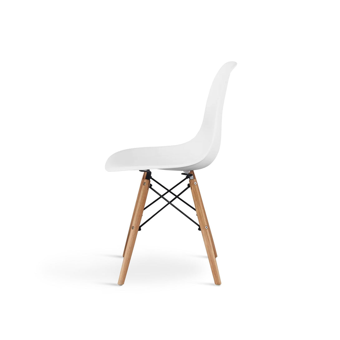 Maya Dining Chair Eiffel Tower Replica - Set of 4 - White