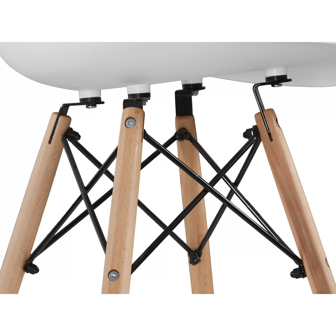 Maya Dining Chair Eiffel Tower Replica - Set of 4 - White