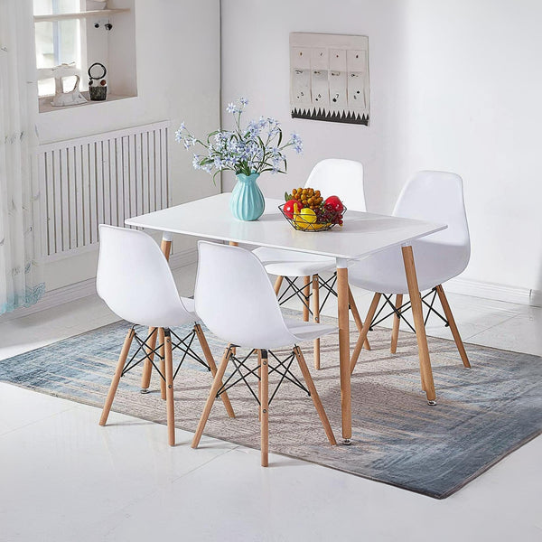 Maya Dining Chair Eiffel Tower Replica - Set of 4 - White