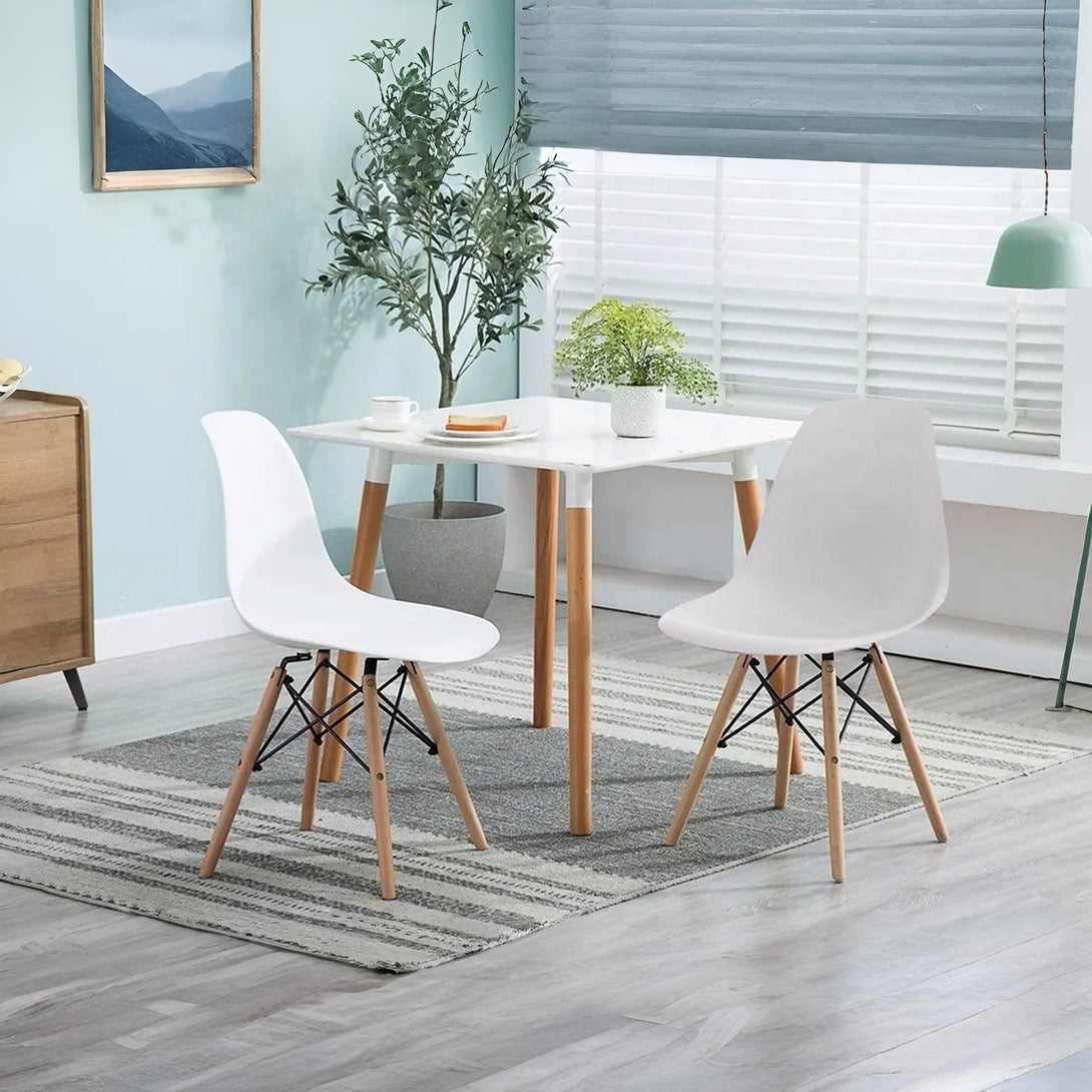 Maya Dining Chair Eiffel Tower Replica - Set of 2 - White