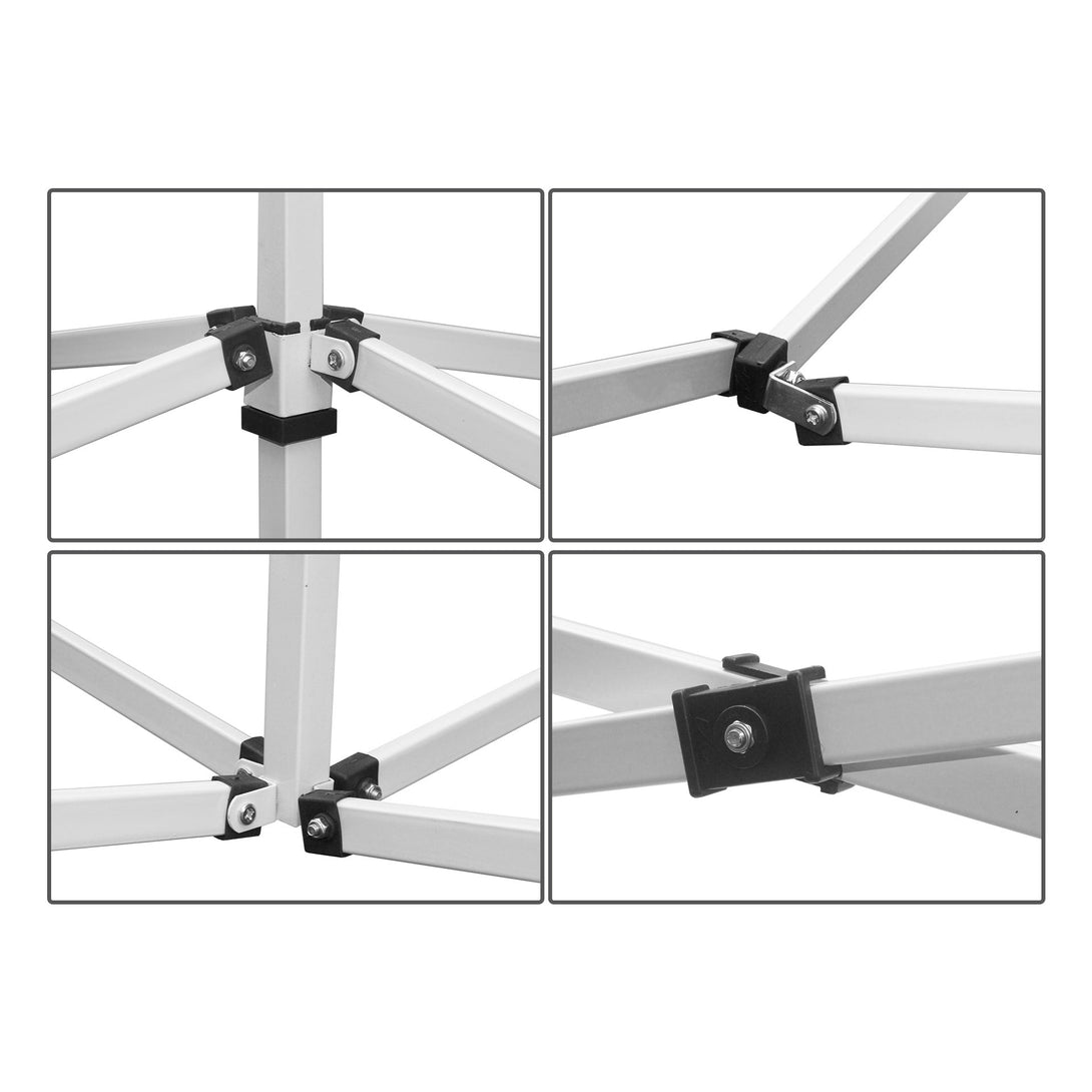 Toughout Breeze Gazebo with 3 Side Walls 3x3m - White