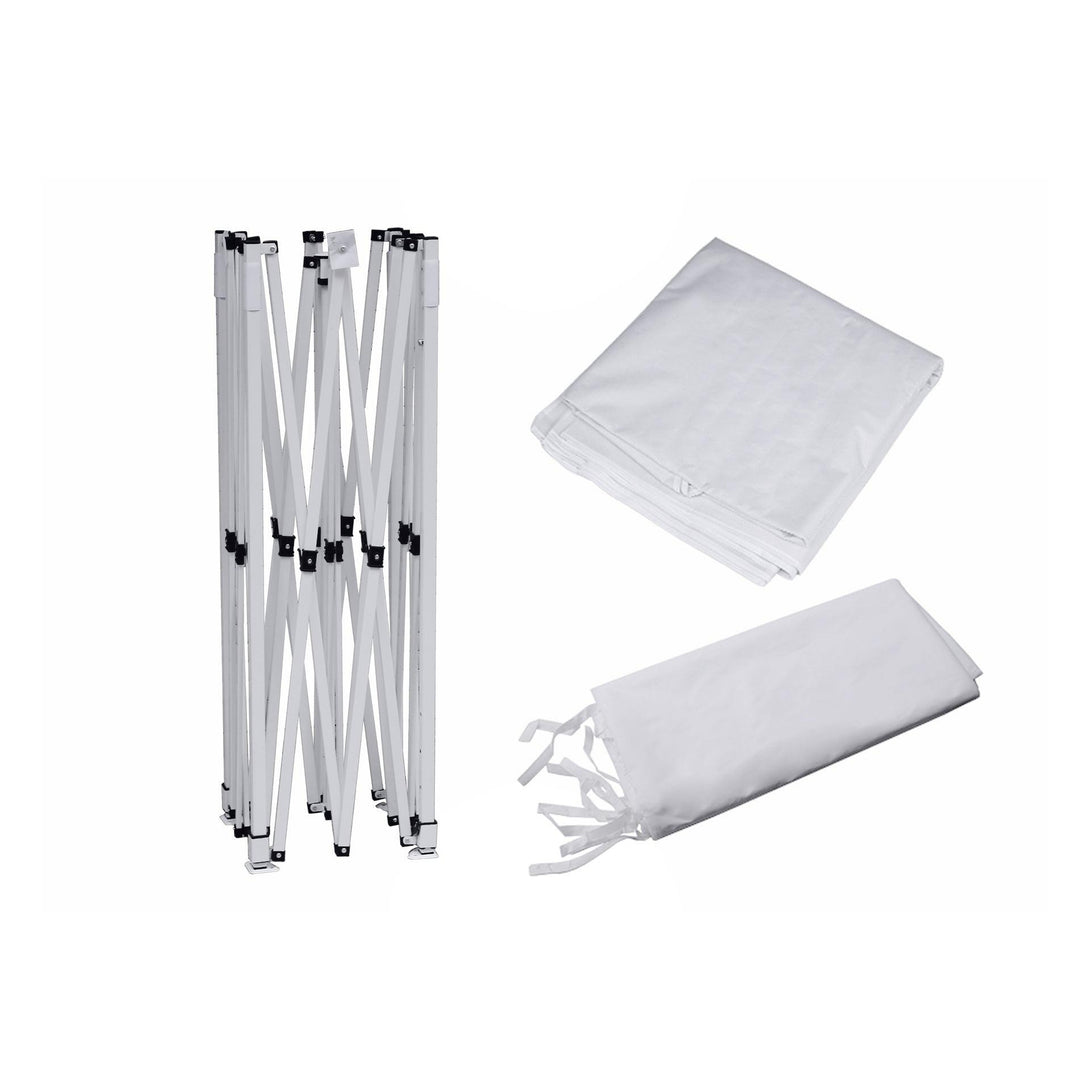 Toughout Breeze Gazebo with 3 Side Walls 3x3m - White