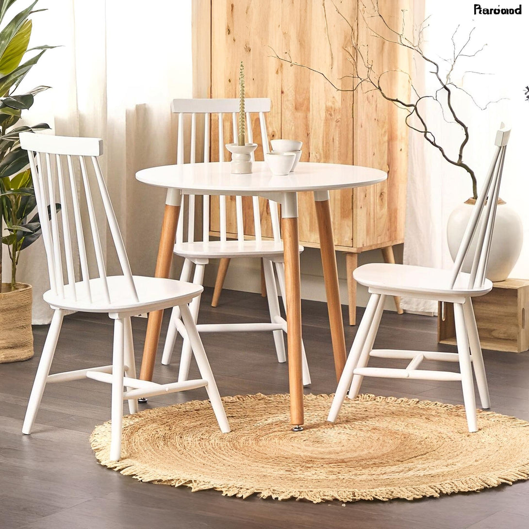 Finley Dining Table Round 80 x 76cm - White