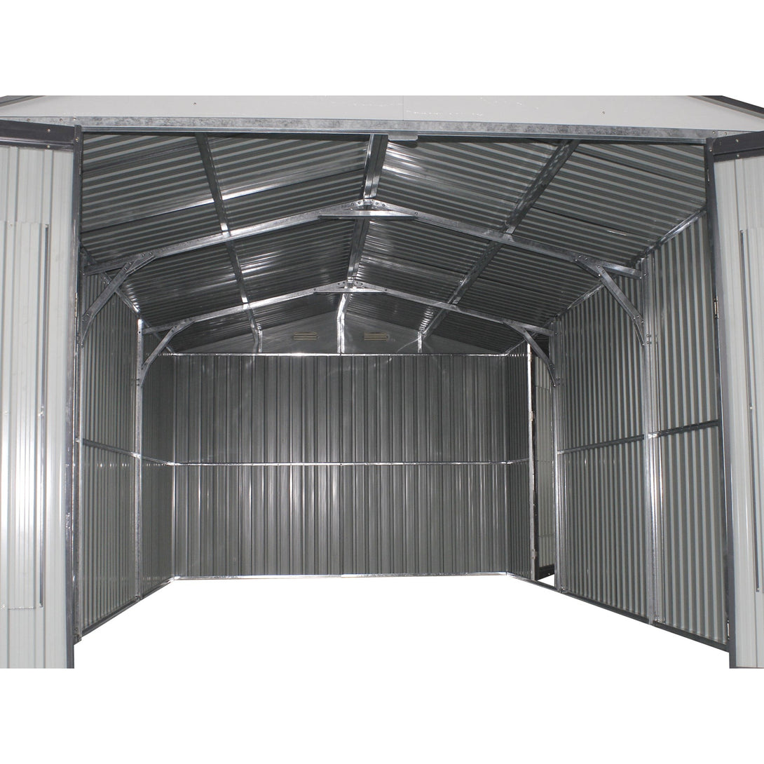 ToughOut Outdoor Garage 19'x10' ft - 6m x 3m x 2.32m - Charcoal