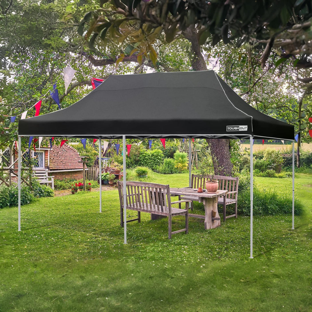 Toughout Thunderstorm Gazebo 3 x 6m - Black