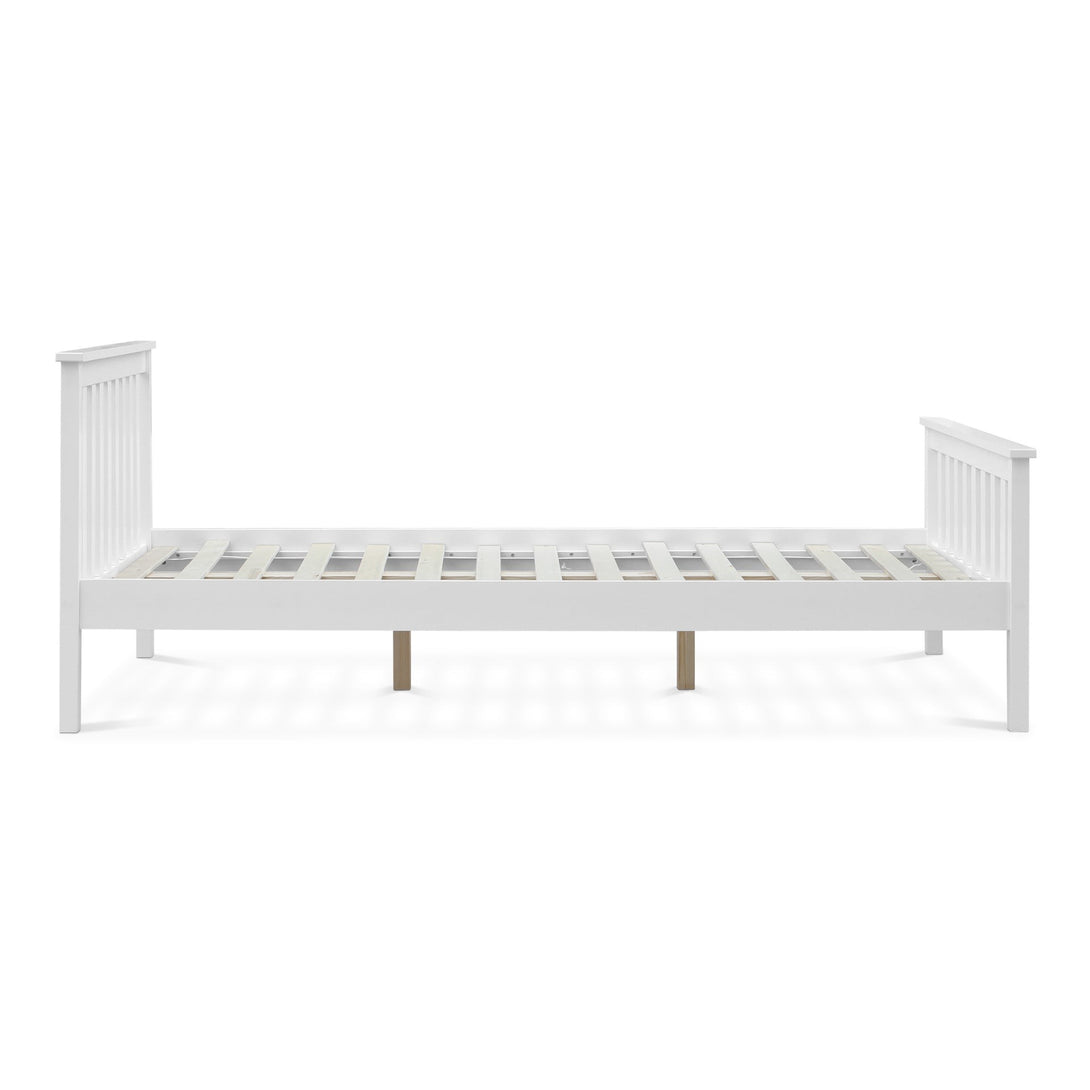 Andes King Single Wooden Bed Frame - White
