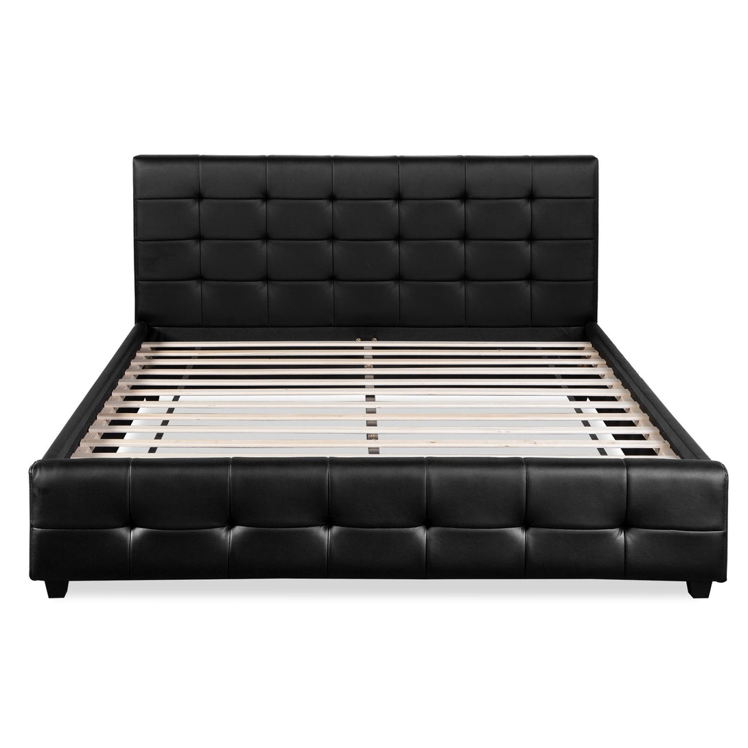Augusta King PU Bed Frame - Black