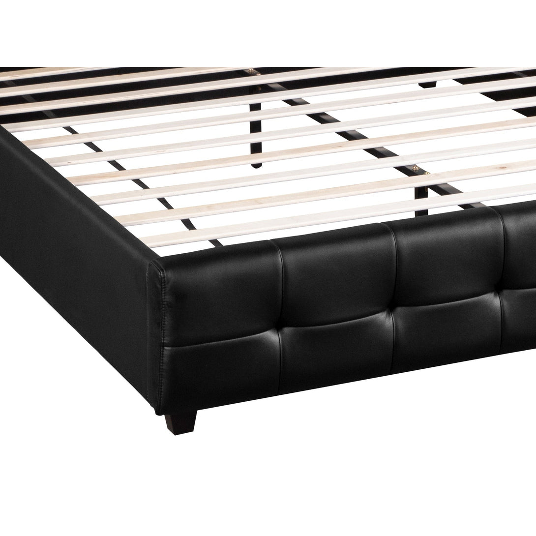 Augusta King PU Bed Frame - Black