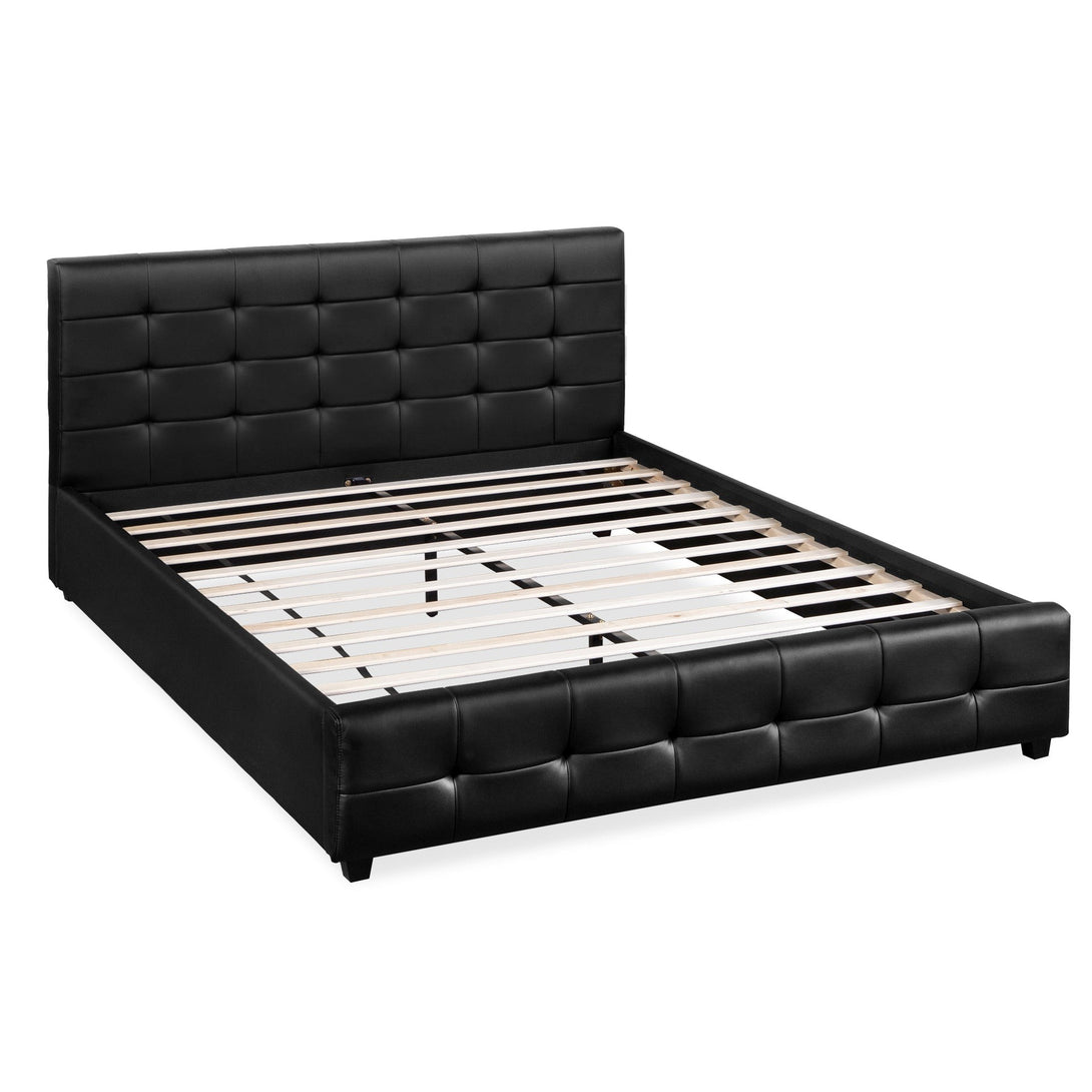 Augusta King PU Bed Frame - Black