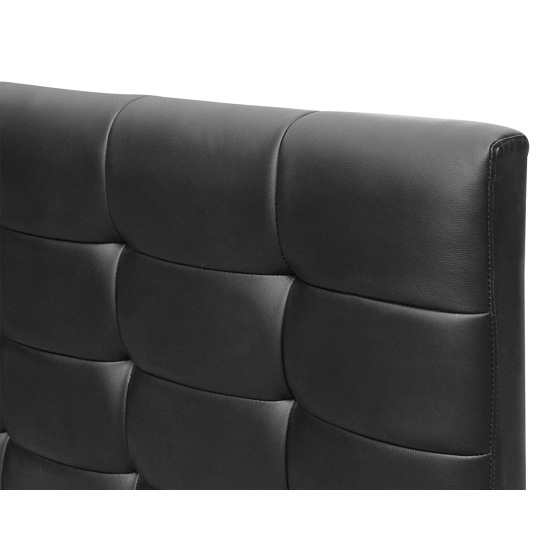 Augusta Super King PU Bed Frame - Black