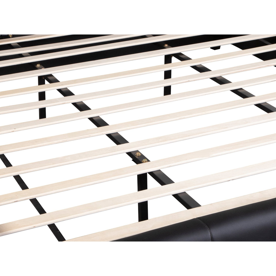 Augusta Super King PU Bed Frame - Black
