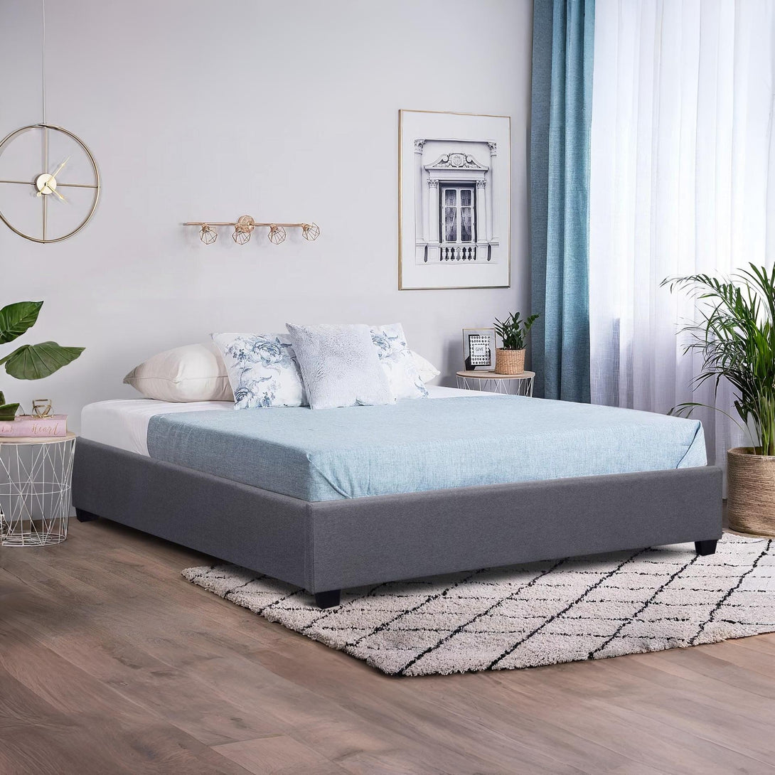 Bromo King Bed Frame - Grey
