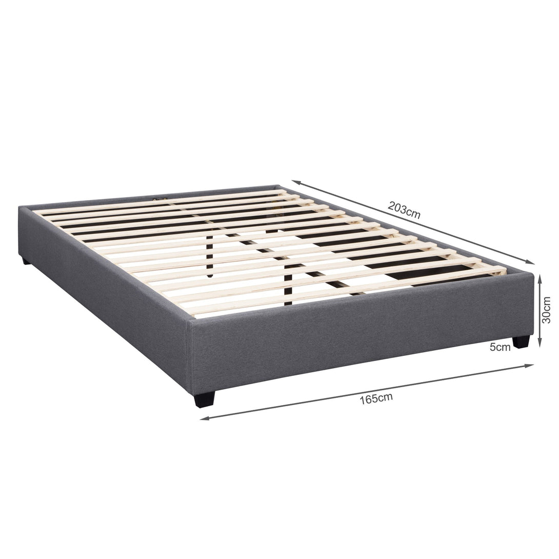 Bromo King Bed Frame - Grey