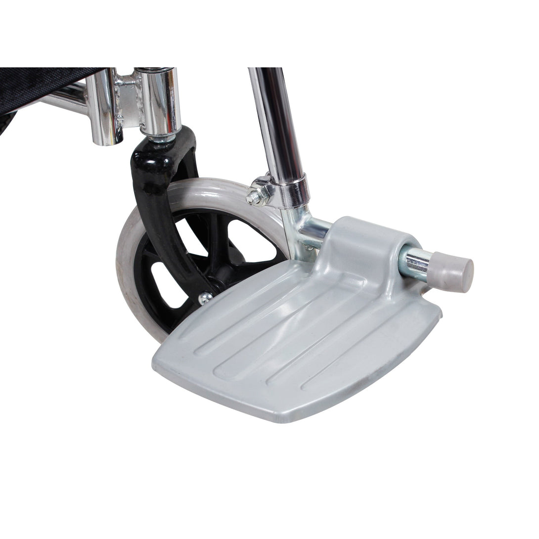 Self-Propelled Wheelchair with Toilet - Black