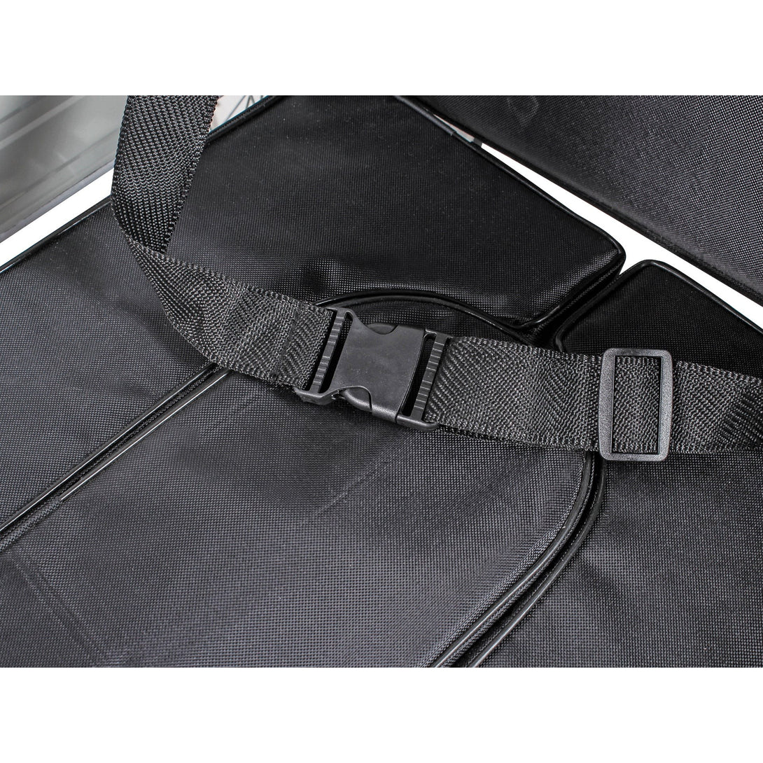 Self-Propelled Wheelchair with Toilet - Black