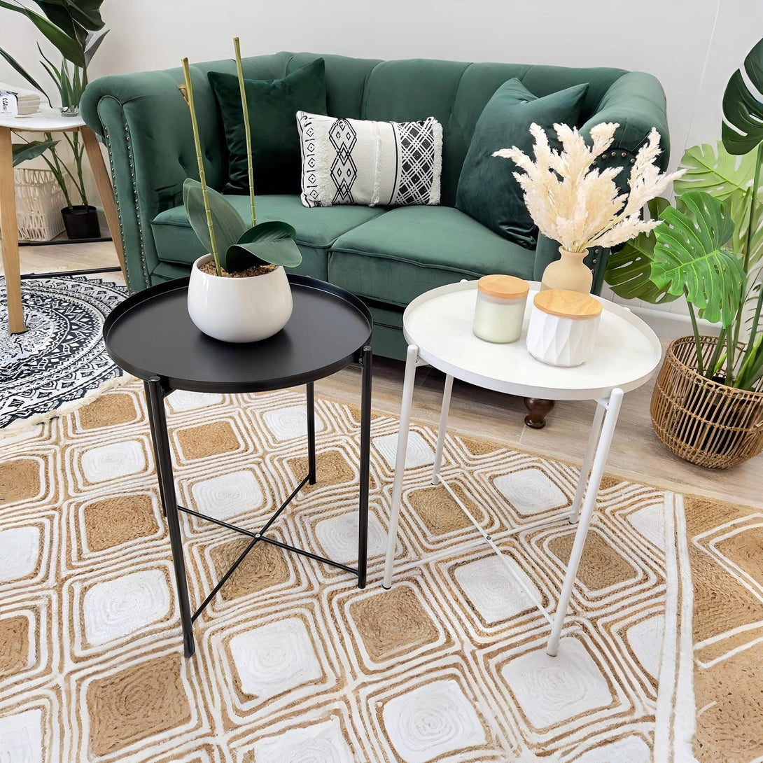 Ellison Round Side Table Coffee Table - White