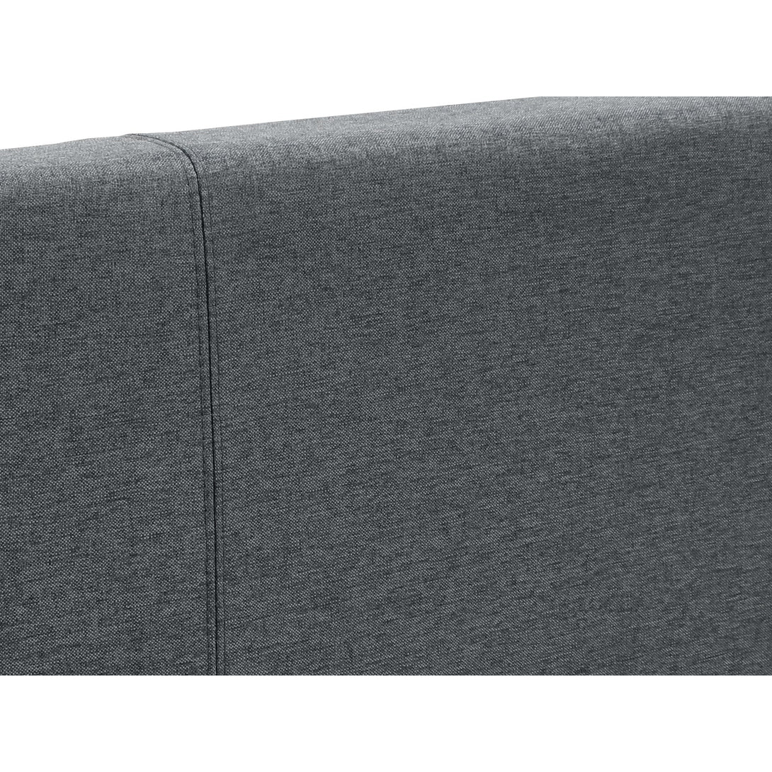 Shasta Fabric Slat Bed with Headboard - Double