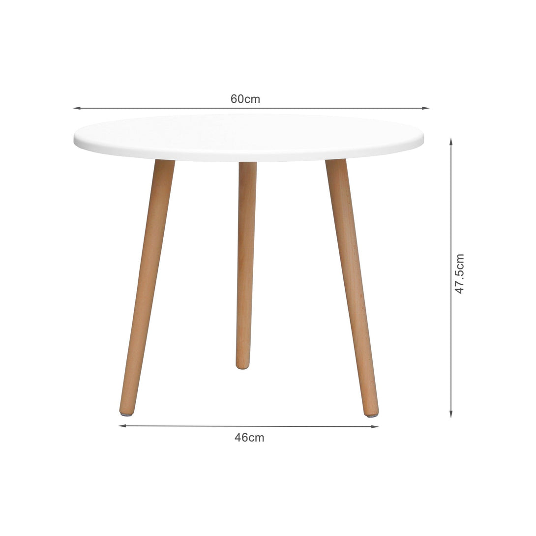 Elza Round Side Table Coffee Table 60cm