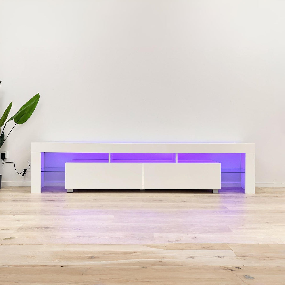 Arvada 2m LED Entertainment Unit - White