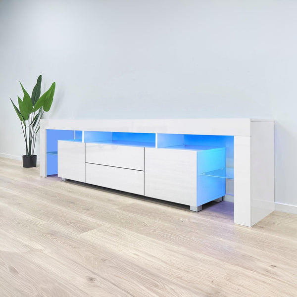 Micco 2m LED Entertainment Unit - White