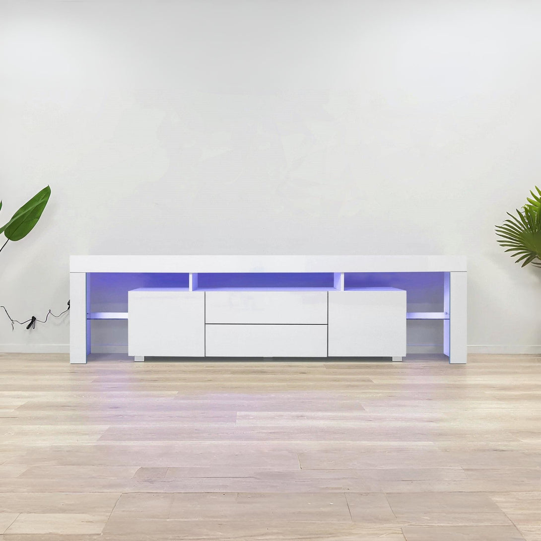 Micco 2m LED Entertainment Unit - White