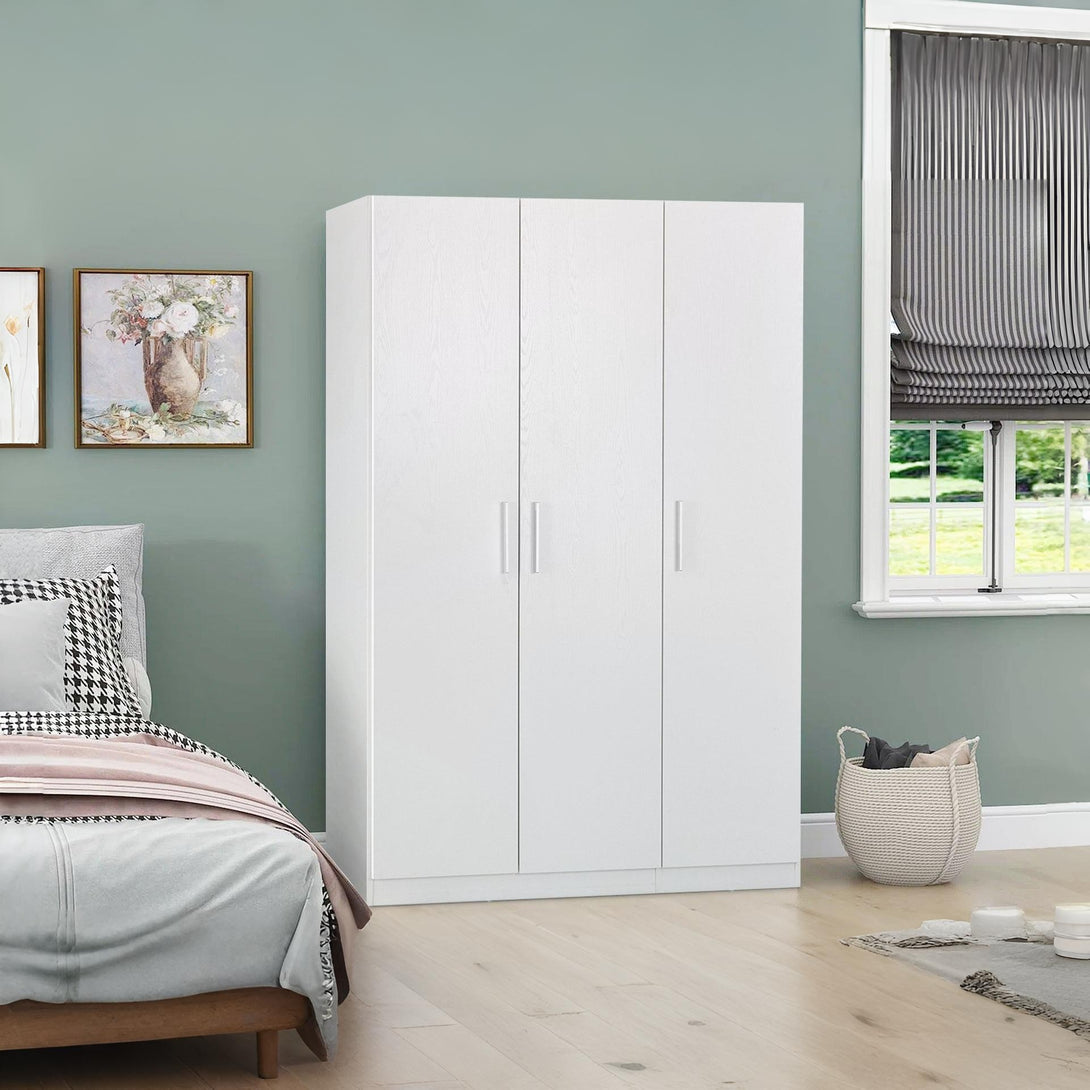 Makalu Wardrobe 3 Door Storage Shelves - White