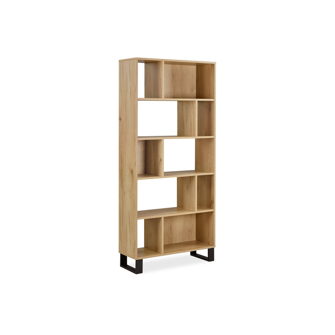 Frohna Bookshelf Display Shelf Bookcase Stand Rack - Oak