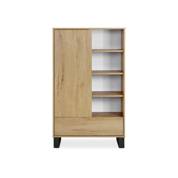 Frohna Bookshelf Cabinet with Drawer - Oak