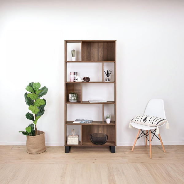 Frohna Bookshelf Display Shelf - Walnut