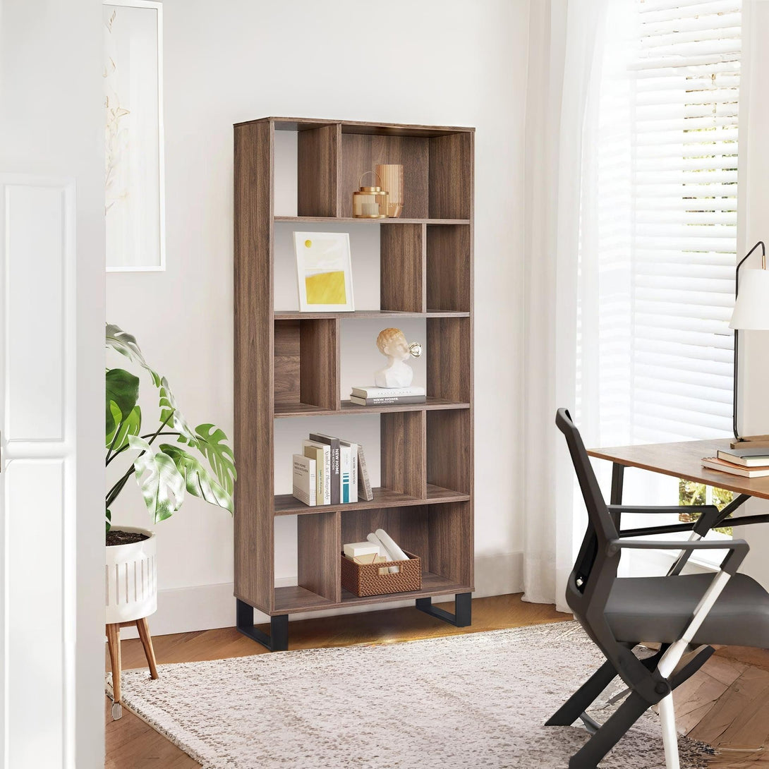 Frohna Bookshelf Display Shelf - Walnut