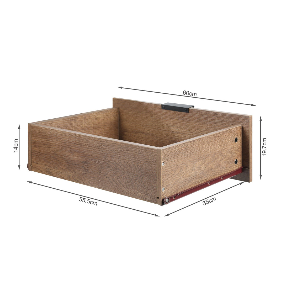 Ocala Low Boy 6 Drawer Chest Dresser - Walnut