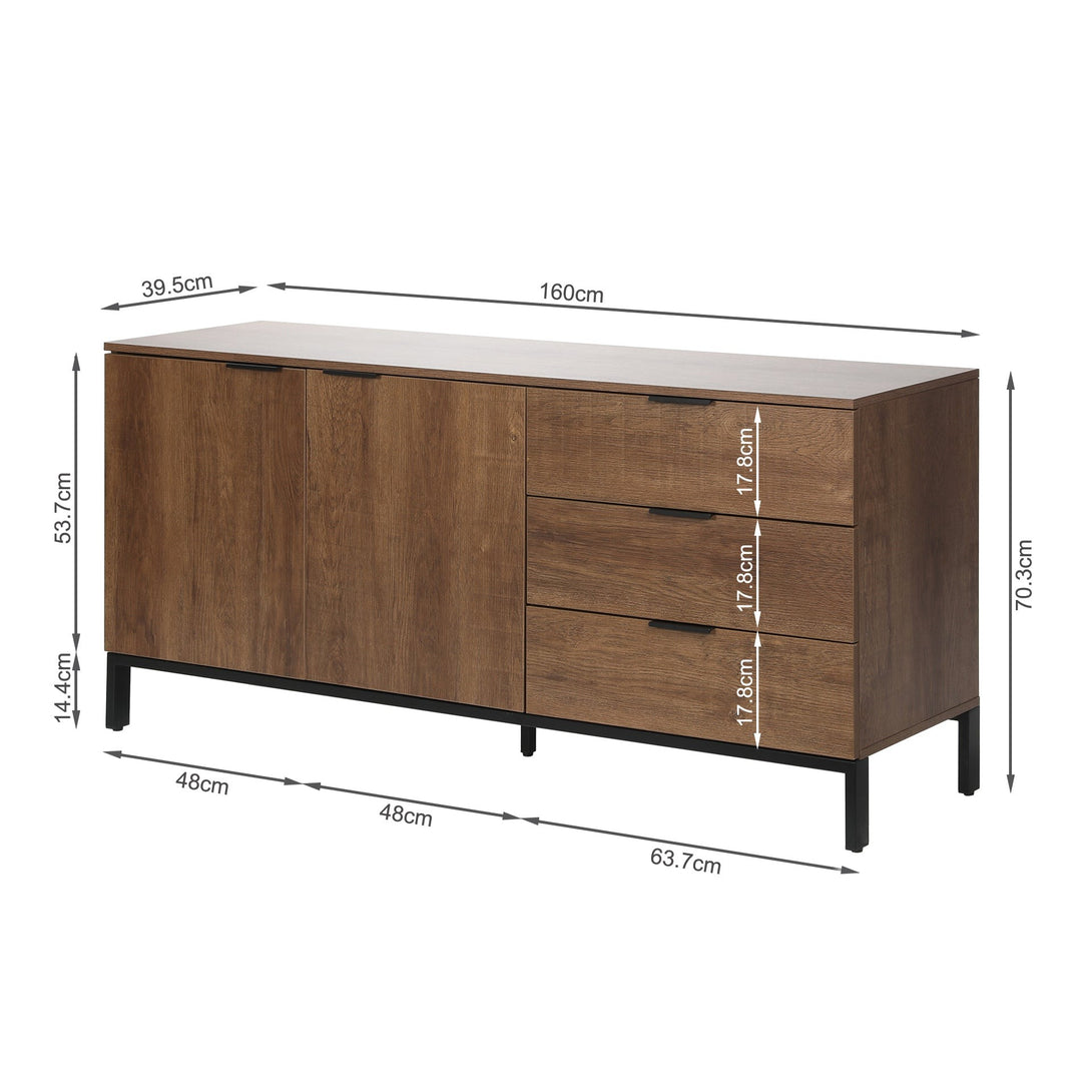Ocala Sideboard Buffet Table - Walnut