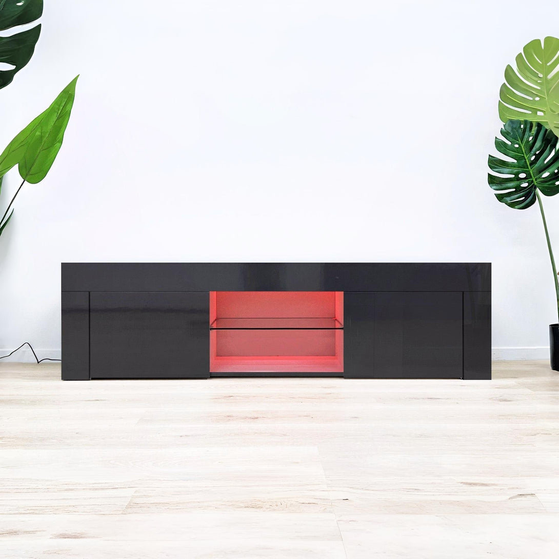 Maize 1.3m LED Entertainment Unit - Black