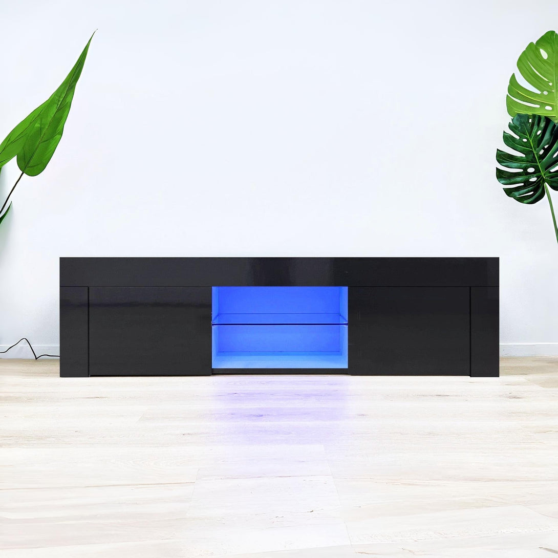 Maize 1.3m LED Entertainment Unit - Black