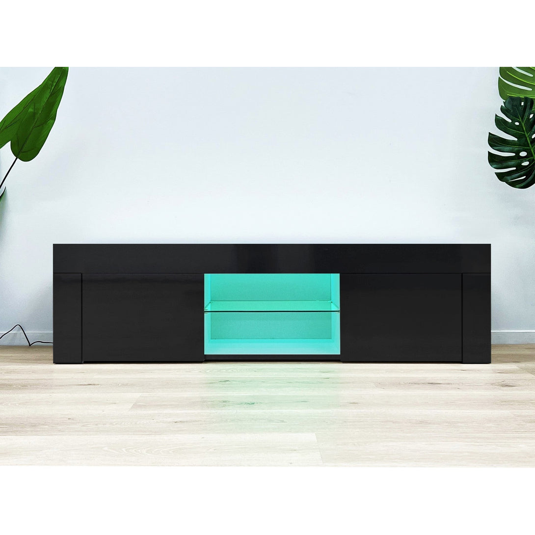 Maize 1.3m LED Entertainment Unit - Black