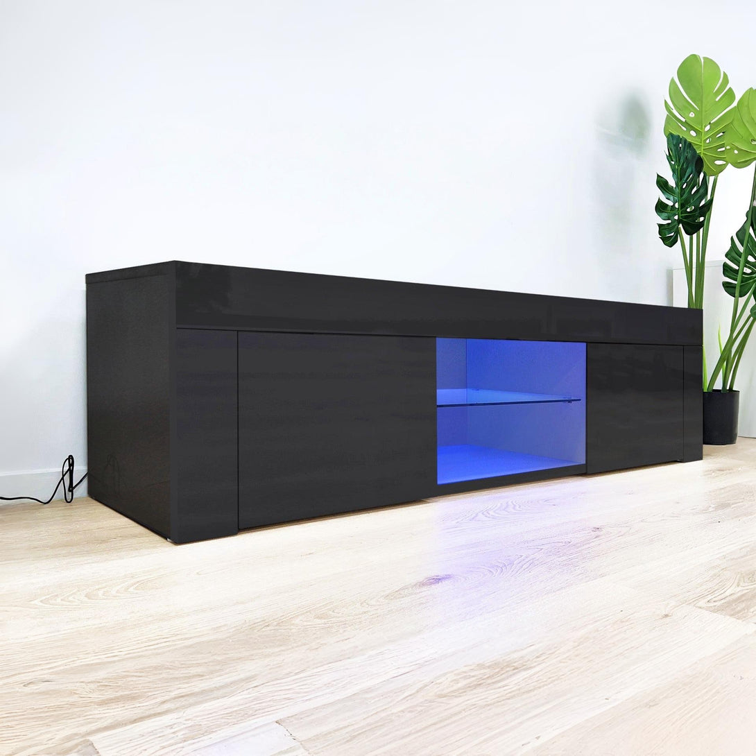 Maize 1.3m LED Entertainment Unit - Black