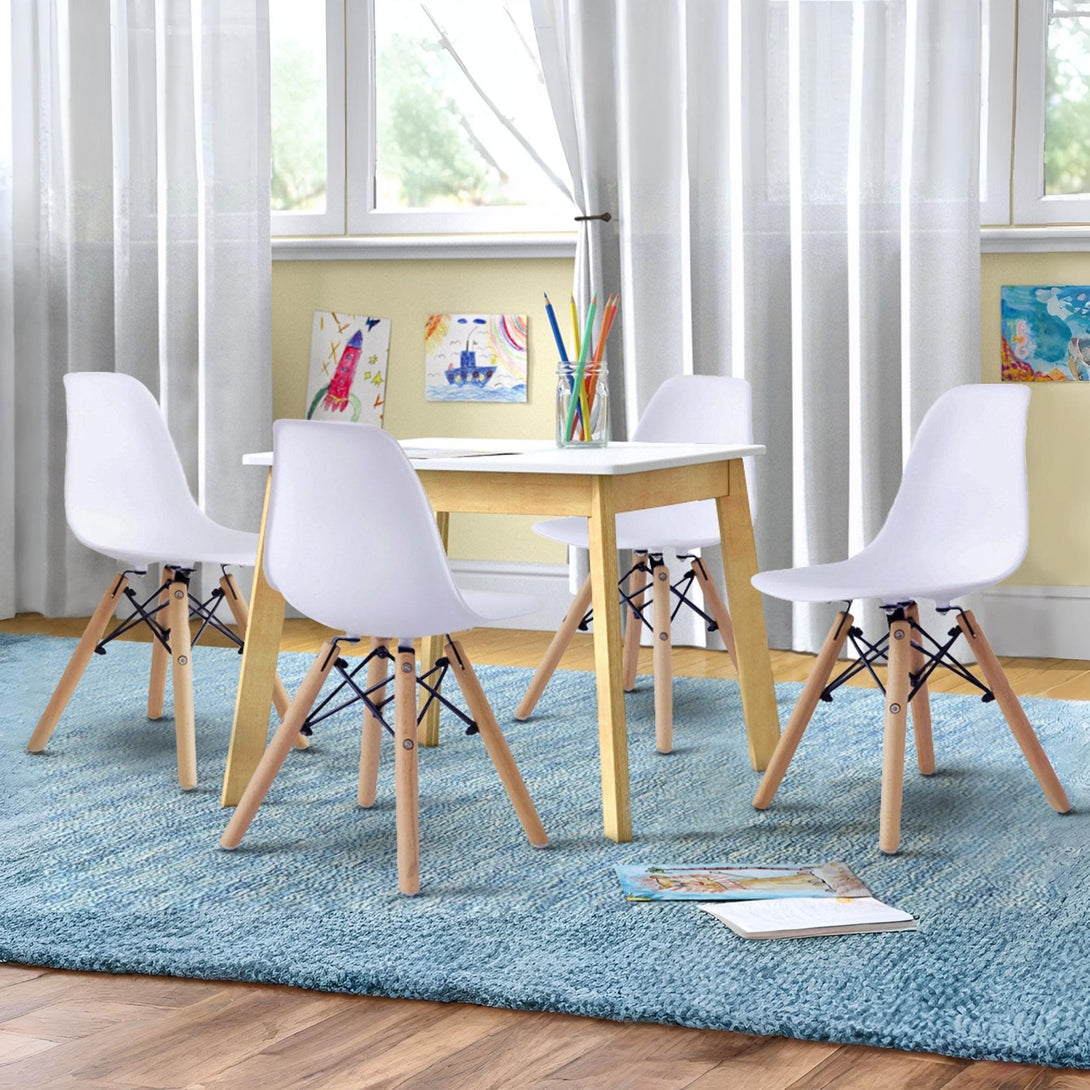 Iris Kids Chair Eiffel Tower Replica - Set of 4 - White