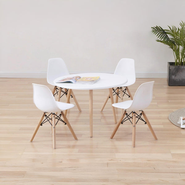Iris Kids Chair Eiffel Tower Replica - Set of 4 - White