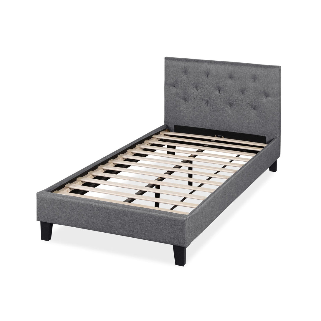 Blane Single Bed Frame - Dark Grey