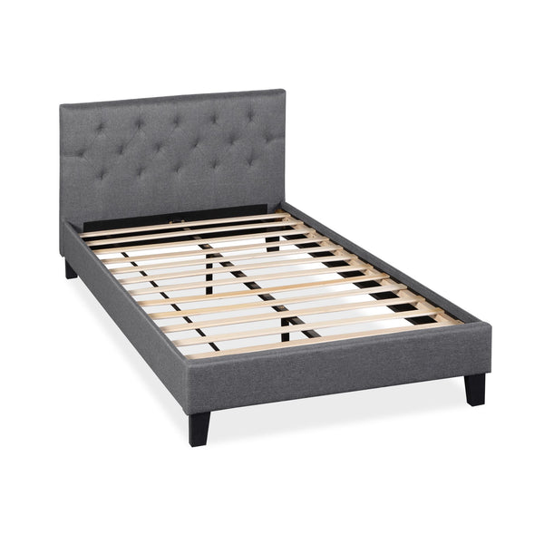 Blane King Single Bed Frame - Dark Grey
