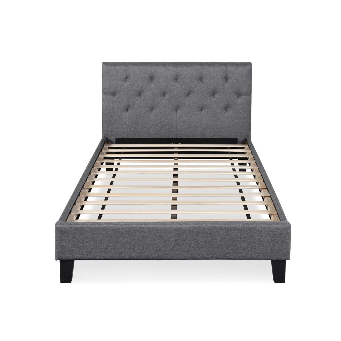 Blane King Single Bed Frame - Dark Grey