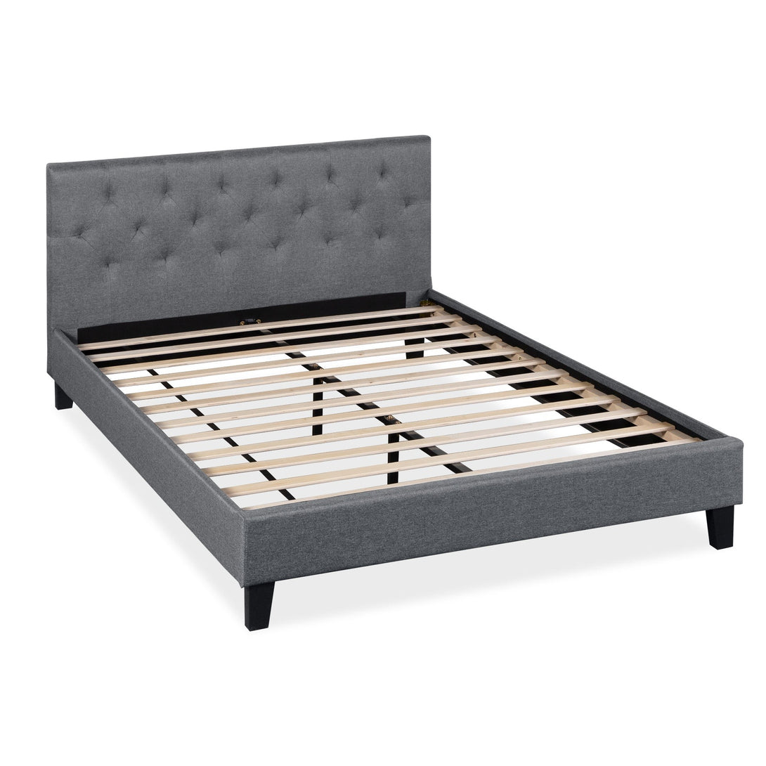 Blane Double Bed Frame - Dark Grey