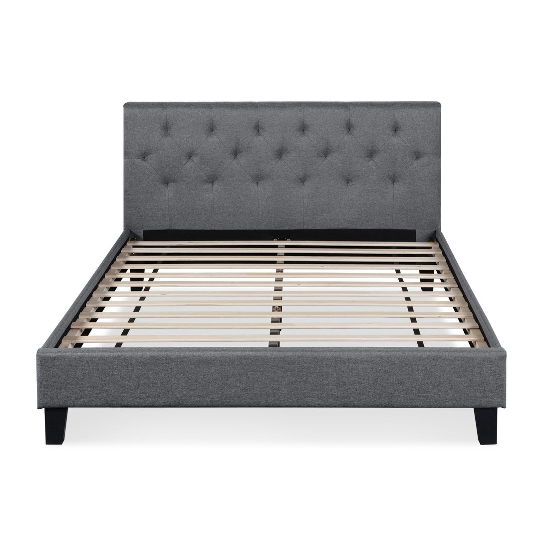 Blane Double Bed Frame - Dark Grey